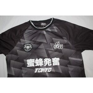 Bee Inspired‎ FC Kyoto Graphic Shirt Tokyo Football Style Men's M Black Soccer